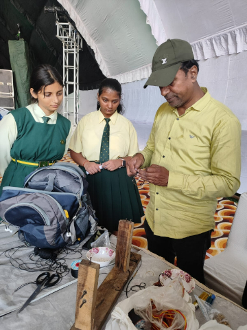 St. Jude’s School Dehradun Visits Virasat Workshop at ONGC Ambedkar Stadium: A Creative Journey of C